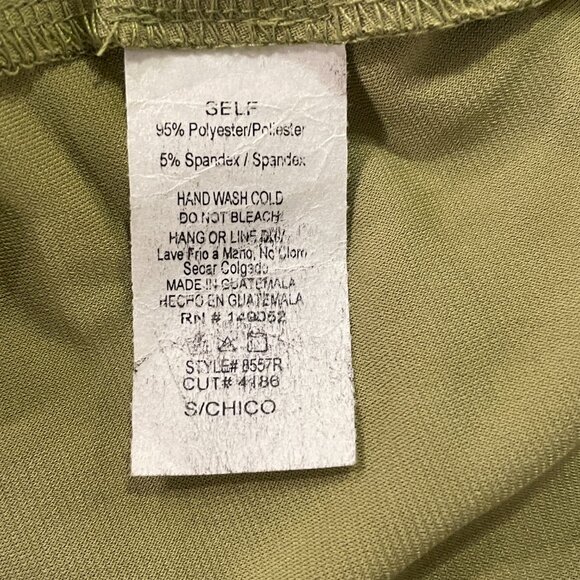 (NWT) FASHION NOVA Short Shorts Romper. Light Olive, S - Picture 9 of 10